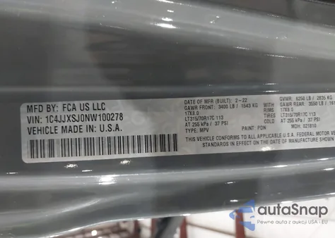 2022 Jeep Wrangler Unlimited Rubicon 392 4X4 from USA, damaged, VIN 1C4JJXSJ0NW100278